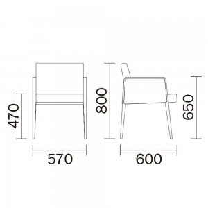 Sillón Jil 525 de Pedrali. Sillones de diseño. Sillones tapizados y patas madera.