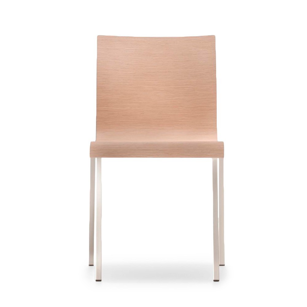 Silla Kuadra XL 2411 de Pedrali. Sillas de diseño. Sillas modernas de madera.
