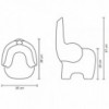 Silla infantil Tino con forma de elefante iluminada ideal para exteriores.