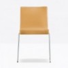 Silla Kuadra XL 2483/2493 de Pedrali. Sillas de diseño. Sillas tapizada en tela.