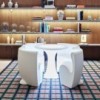 Silla Rhonda de Myyour. Silla ancha en polietileno ideal para jardines.