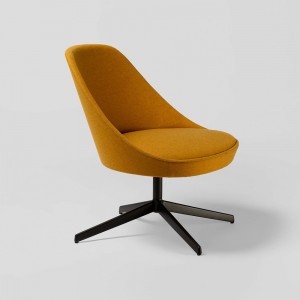 Butaca Kaiak Lounge 4R Tapizada Enea. Diseño moderono para salón o oficina.