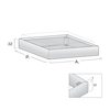 Cama Sommier tapizada Novamobili