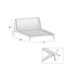 Cama Velvet tapizada Novamobili