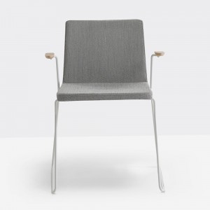 Sillón Osaka Metal 5722/5725 de Pedrali. Sillas de diseño. Sillas tapizadas contract.