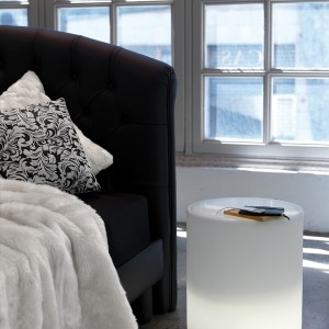 Pouf Wow 486 de Pedrali.  Poufs de diseño moderno. Poufs moderno con luz LED.