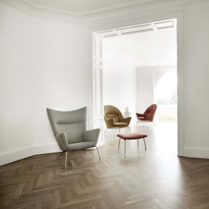 Reposapiés CH446 piel Carl Hansen and Son
