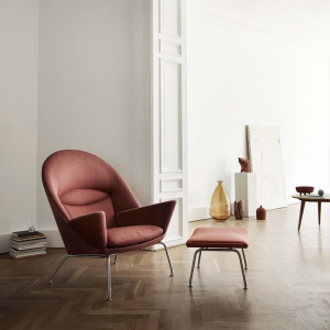 Reposapiés CH446 piel Carl Hansen and Son