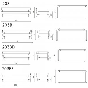 Sofá 3 Plazas Aikana ideal para espacios exteriores modernos de Fast.