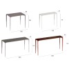 Mesa alta Gres Allsize para espacios exteriores de Fast. Mesas altas para terrazas.