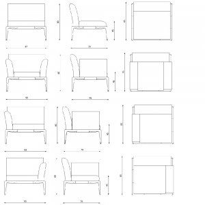 Sillón New Joint elegante y cómodo perfecto para exteriores de Fast. Sillones para terrazas.