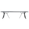 Mesa rectangular Radice Quadra de Diseño moderno para exteriores de Fast.