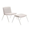 Cojín lounge Zebra de asiento y respaldo para Sillón Lounge apto para exteriores de Fast.