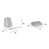 Taburete Rion de diseño moderno y práctico para espacios exteriores catalogo Fast.