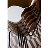 Silla Vega VLA26P Carl Hansen and Son - Roble barniz Acero negro Tapiz Mood 01104