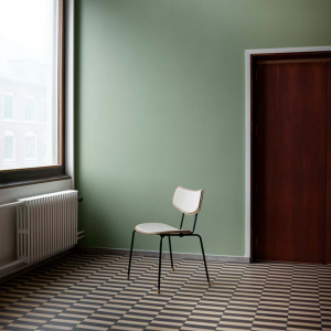 Silla Vega VLA26P Carl Hansen and Son - Roble barniz Acero negro Tapiz Mood 01104
