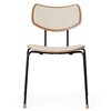 Silla Vega VLA26P Carl Hansen and Son - Roble barniz Acero negro Tapiz Mood 01104