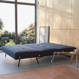 Sofá cama matrimonio de diseño Cubed 02 Cromo para salón de Innovation Living.