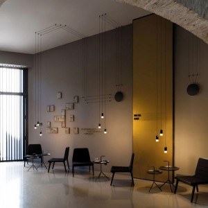 Lámpara suspensión Wireflow freeform Vibia