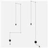 Lámpara suspensión Wireflow freeform Vibia