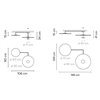 Lámpara techo Flat Doble Vibia