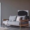 Sofá cama matrimonio Malloy wood de Innovation Living tapizado de alta calidad.