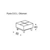 Puff Pyxis de Innovation Living. Puffs de diseño cómodo y elegante para salón.