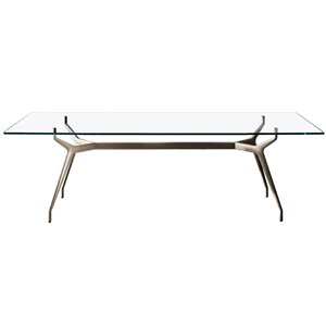 Mesa Arkos rectangular cristal Sovet Italia