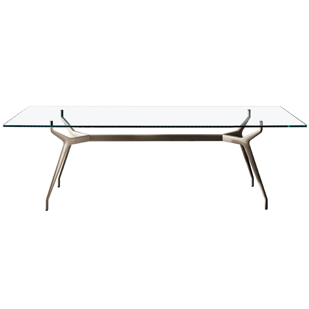 Mesa Arkos rectangular cristal Sovet Italia