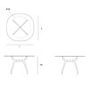 Mesa Arkos shaped cristal Sovet Italia