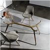 Mesa Arkos shaped rectangular cristal Sovet Italia