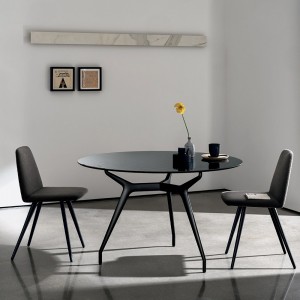 Mesa Arkos redonda cristal Sovet Italia