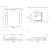 Cama Alba de Mogg. Camas cómodas de diseño italiano para dormitorio de Mogg.