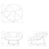 Mecedora Closer de Mogg. Mecedoras innovadoras para salón de diseño italiano.