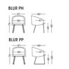 Sillón Blur metal Doos