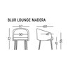 Sillón lounge Blur madera Doos