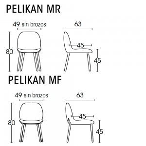 Silla Pelikan madera Doos