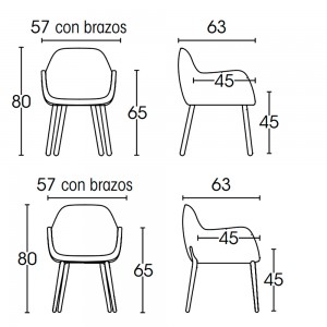 Sillón Pelikan madera Doos