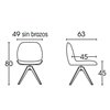 Silla Pelikan giratoria madera Doos