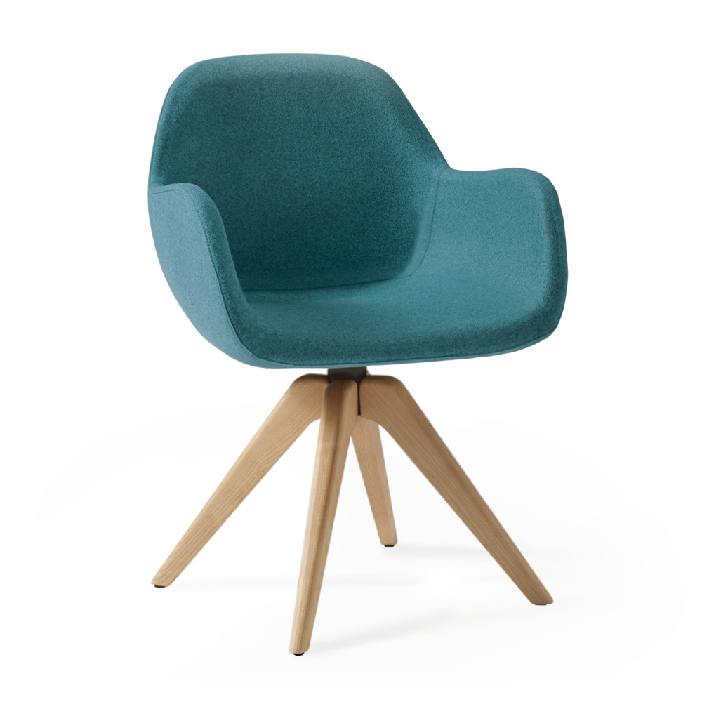 Sillón Pelikan giratorio madera Doos