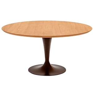 Mesa Flûte redonda madera Sovet Italia