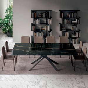 Mesa 4x4 Extensible Cemento Ozzio Design