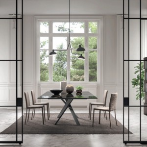 Mesa 4x4 Extensible Cemento Ozzio Design