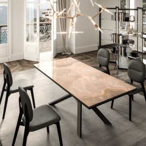 Mesa 4x4 Extensible Cemento Ozzio Design