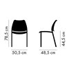 Silla Gas Blanca Tapizada Red Stua
