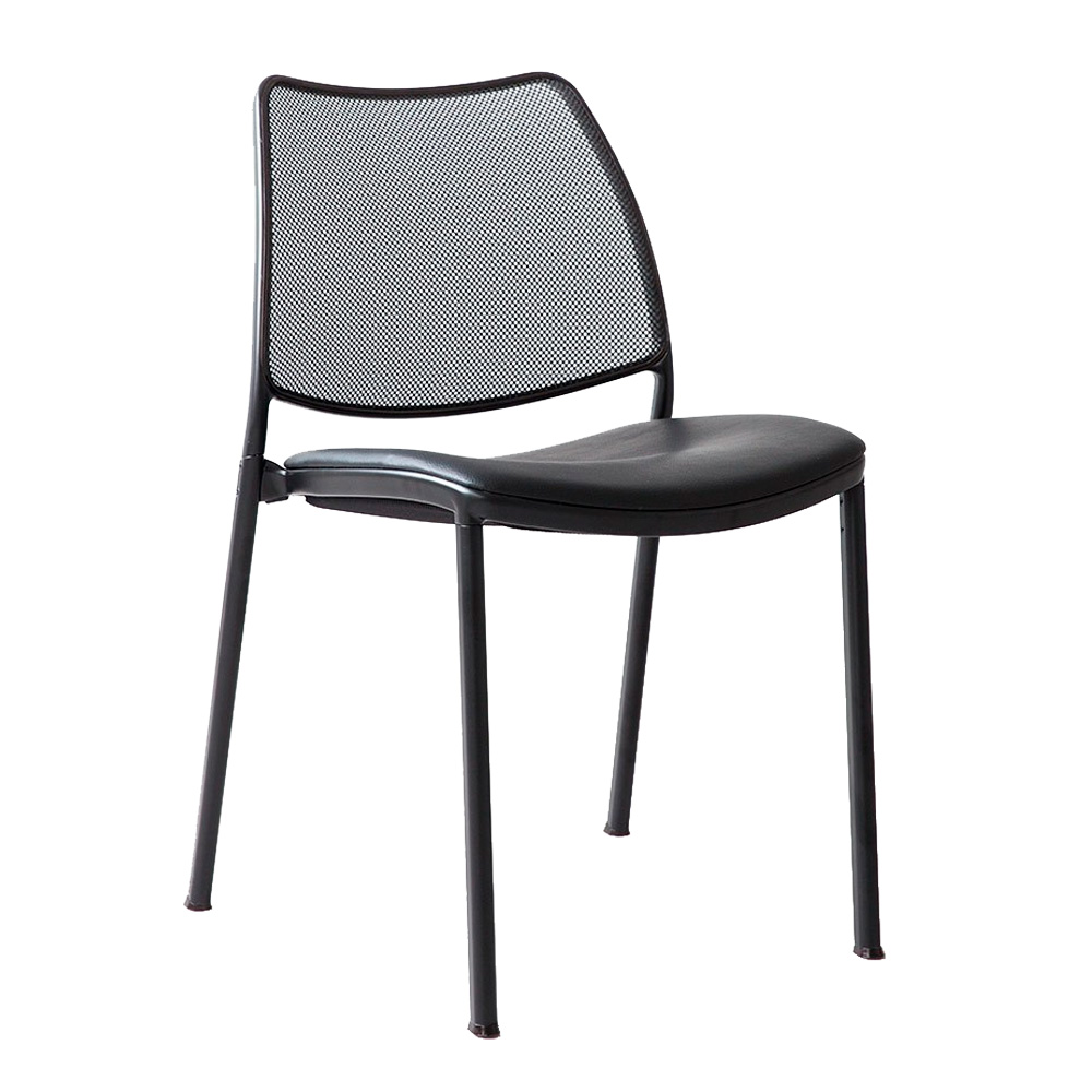 Silla Gas Negra Tapizada Red Stua