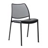 Silla Gas Negra Tapizada Red Stua