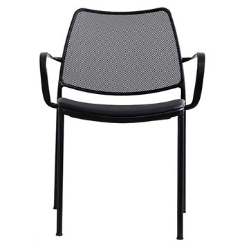 Sillón Gas Negro Tapizado Red Stua