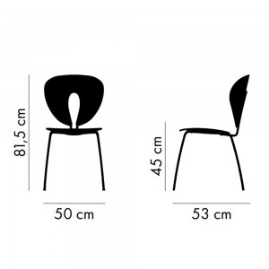 Silla Globus Madera Nogal Stua