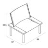Sillon de madera Ilma e15